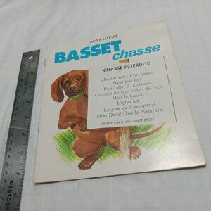 Livre vintage "Le basset", André Lefevre, 1976